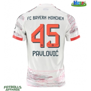 Bayern Munich Aleksandar Pavlovic #45 Bortatröja 2025-26 Kortärmad